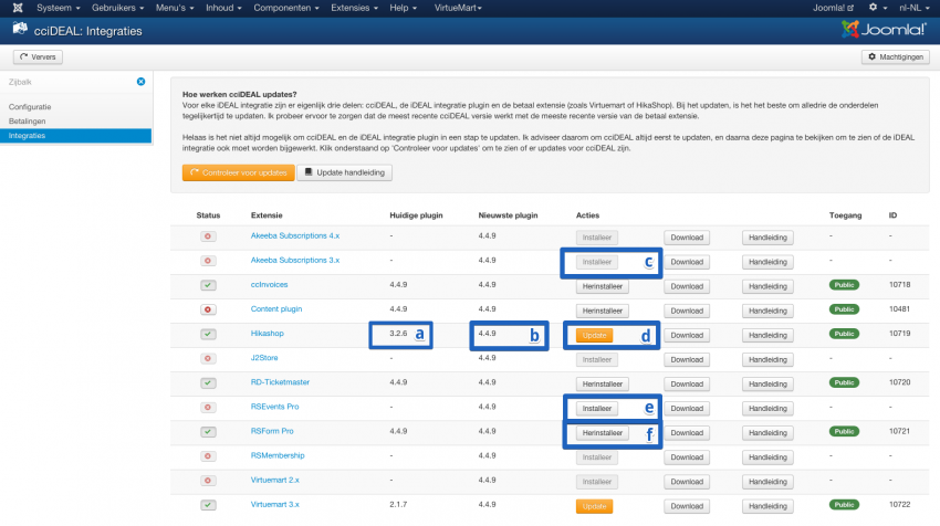 improved integrations view
